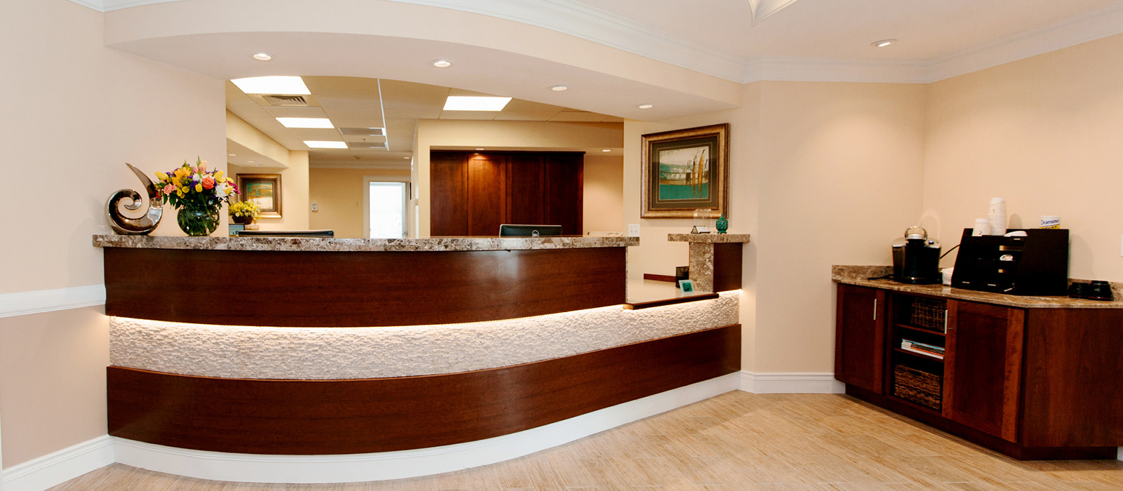 1010 Dental reception area