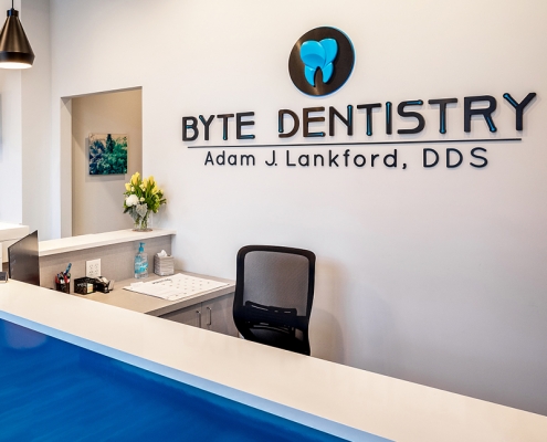 Byte Dentistry reception desk