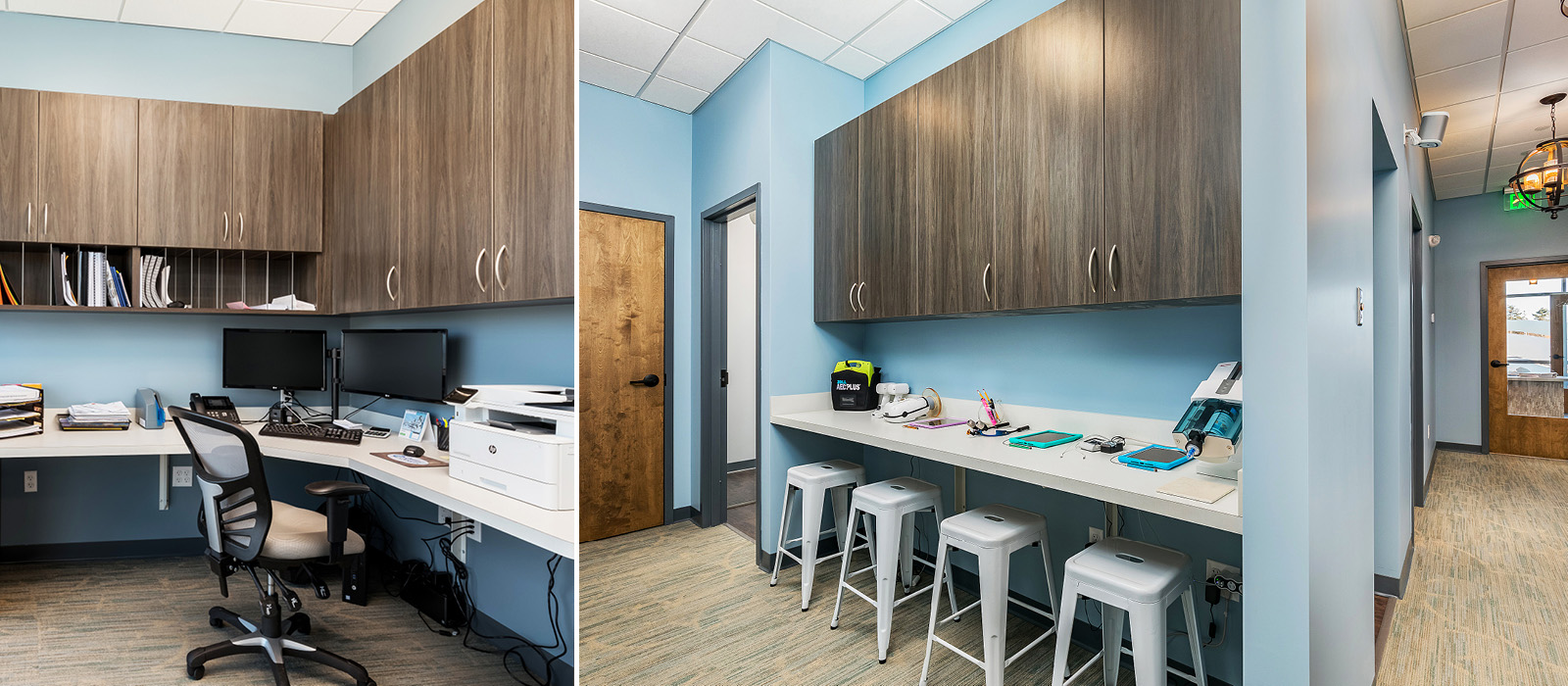 Dental Design of New England administrative workspaces