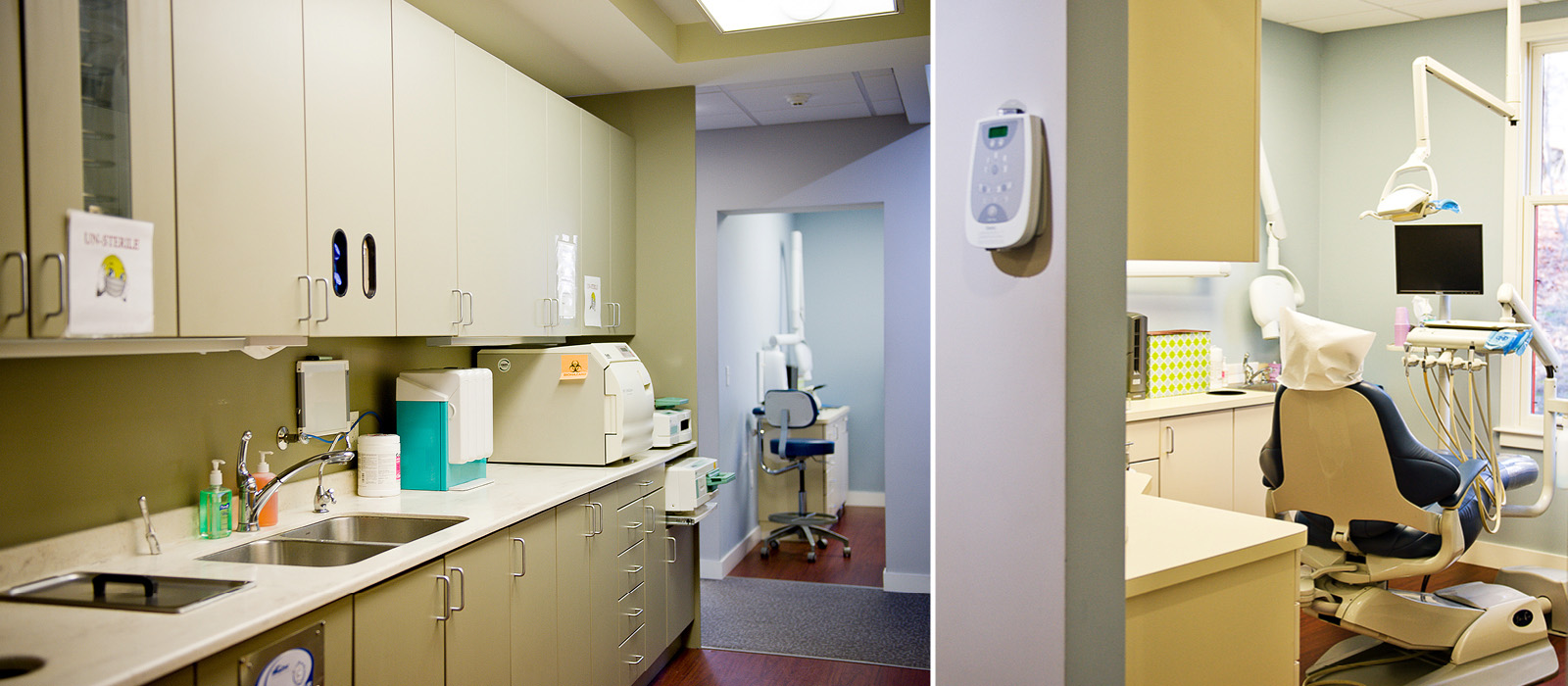 Paquette Family Dental clinical area and treatment room