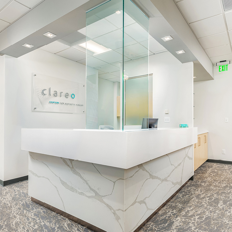 Clareo Centers For Aesthetic Surgery front desk